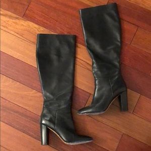 Vince to the knee leather boots